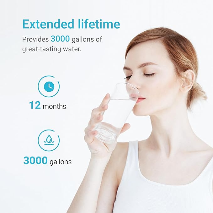 [WITH CHIP] AQUA CREST WF283-R Replacement for Elkay® 51300C Compatible with Elkay® ezH20® and Halsey Taylor® Bottle Filling Stations NSF/ANSI 42 Reduces Chlorine Bad Taste &amp Odor 3 Packs