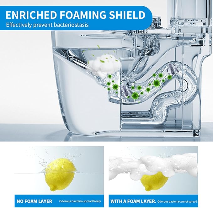 MAMADOU Toilet Foaming Shield 480ml 2Pack For Smart Toilet Cleaner Splash Control Deodorizing Foam Agent Stain-Resistant Easy Cleaning For Fresh Comfortable Bathroom Environment