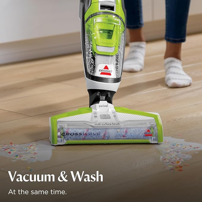 Bissell Crosswave Turbo Vacuum Mop All in One Wet and Dry Vac Combo Hard Floor &amp Area Rug Cleaner 3888A