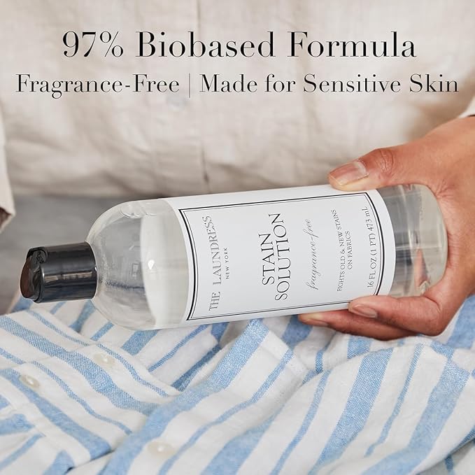 The Laundress Stain Solution Laundry Stain Treatment 16 Fl Oz Whites Detergent Concentrated Laundry Detergent Liquid Classic Scent 32 oz.