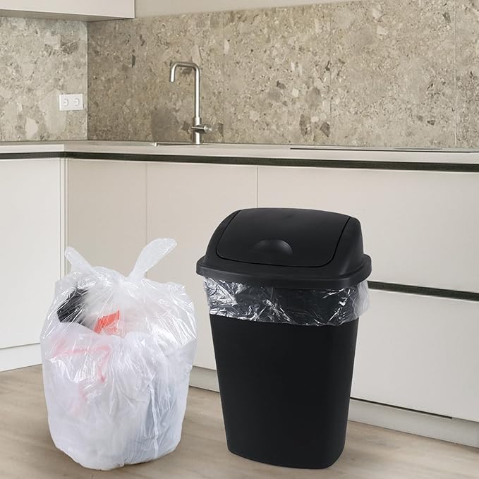 13 Gallon Clear Trash Bags Kitchen Garbage Bags 100 Count