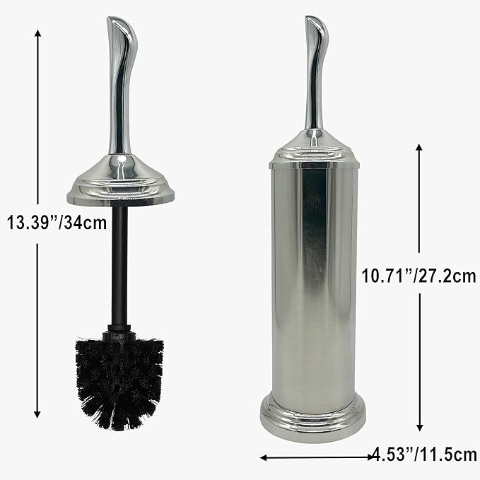 Vince Camuto Toilet Bowl Brush with Holder Durable Bathroom Cleaning Tool Modern Design for Easy Toilet Maintenance Bathroom Cleaner Brush for Efficient Cleaning and Hygiene