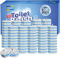 100pc Bulk Toilet Wand Refills - Disposable Toilet Brush Replacement Heads Pack for Household Cleaning Bathroom cleaners Compatible Headswashroom mats Brush Cleaning SystemClean Refill Pads.