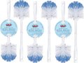 LOLA Classic Toilet Brush 6 Pack Durable Fiber Stiff Bristles Compact Size Non-Scratch Long-Lasting