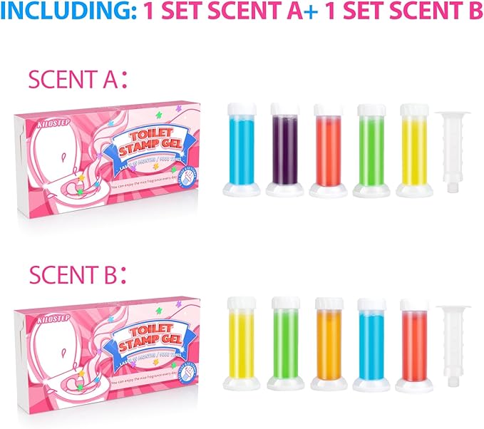 Toilet Gel 120 Count 9 Kinds Of Scent Toilet Gel Stamp Toilet Bowl Cleaners