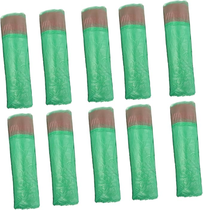 10 Packs Disposable Drawstring Trash Bags Household Plastic Waste Organizer for Kitchen Bathroom Office Living Use
