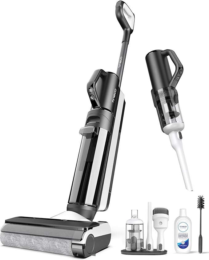 Tineco Smart Wet Dry Vacuum Cleaners Floor Cleaner Mop 2-in-1 Cordless Vacuum for Multi-Surface Lightweight and Handheld Floor ONE S5 Combo