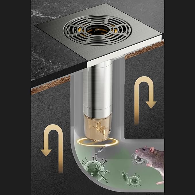 Portable Sturdy Stainless Steel Bathroom Drain Effective Hair and Debris Catcher for Daily Household Use Drain Solution