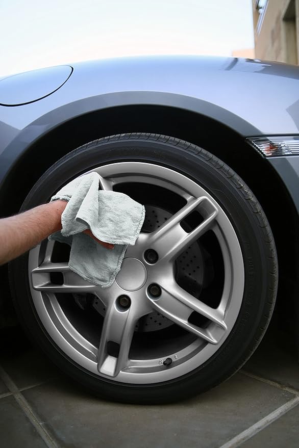 Avalon Towels Cotton Shop Rags – (Pack of 150) Size 12x14 Inches Cleaning Rags – Absorbent Shop Towels and Multipurpose Cleaning Towels for Automobiles Industries Garage and Homes (Grey)