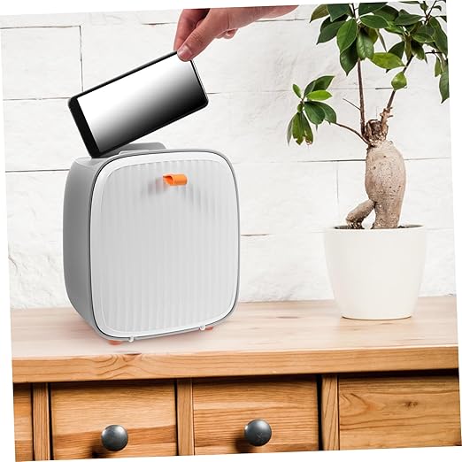PRETYZOOM Mini Desktop Hidden Trash Can for Dorm Space-Saving Countertop Waste Basket Stability