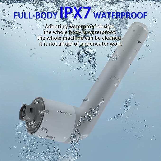 Electric Spin ScrubberBathroom Cleaner Brush with Full-Body IPX7 WaterproofShower Scrubber with Long HandlePower Cleaning Brush with 9 Brush HeadsCordless Scrubber for KitchenTubTileGalssFloor
