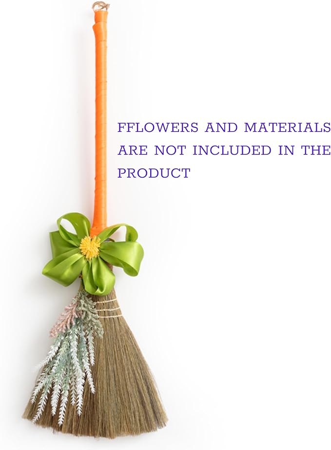 TTS Handmade Whisk Sweeping Broom - Vietnamese Straw Soft Broom for Indoor or Outdoor Sweeping - 9.45 Width 39.37 Length