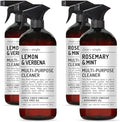 Clean + Simple Multi Purpose Cleaners | With Apple Cider Vineager Rosemary And Tea Tree Oil | Set of 4 32oz bottles | Home and Body Company