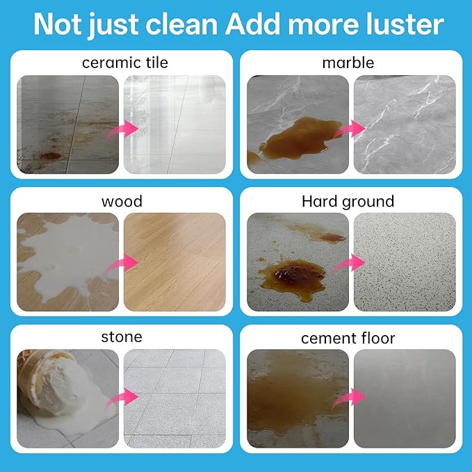 Floor Cleaning Solution Compatible with Roborock Cleaning Solution Residue &amp Streak Free Suitable for All Robot Vacuum Cleaners and Wireless Wet Dry Dual-Use Vacuum Cleaners
