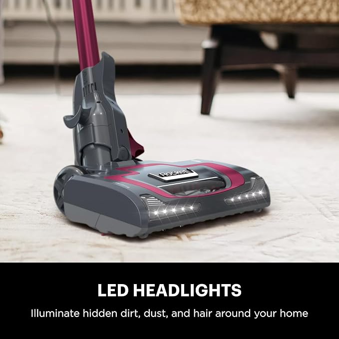 Shark HV371 Rocket Pro DLX Corded Stick Removable Hand Vacuum Advanced Swivel Steering XL Cup Crevice Tool Upholstery Tool &amp Anti-Allergen Dust Brush Fuchsia Capacity