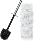 Toilet Brush and Holder Set for Bathroom Stylish and Durable Cleaning Tool with Modern Design Compact for Efficient Cleaning