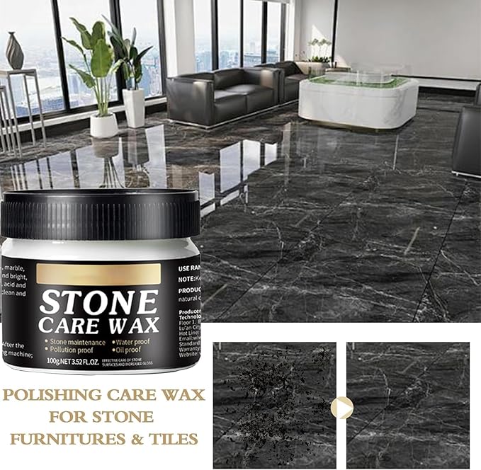 2Pcs Manual Natural Polishing Care Wax for Stone Furnitures &amp Tiles Marble PolishingGranite PolishQuartz Cleaner Countertop