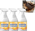 Heavy Duty Kitchen Degreaser Spray Powerful Multi-Purpose Cleaner for Oven and Grill Stubborn Oil Stains Grease and Grime All-Purpose Degreaser for Tough Surfaces Durable Stain (3PCS)