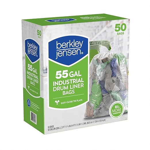 Berkley and Jensen Clear Drumliner 50 Count