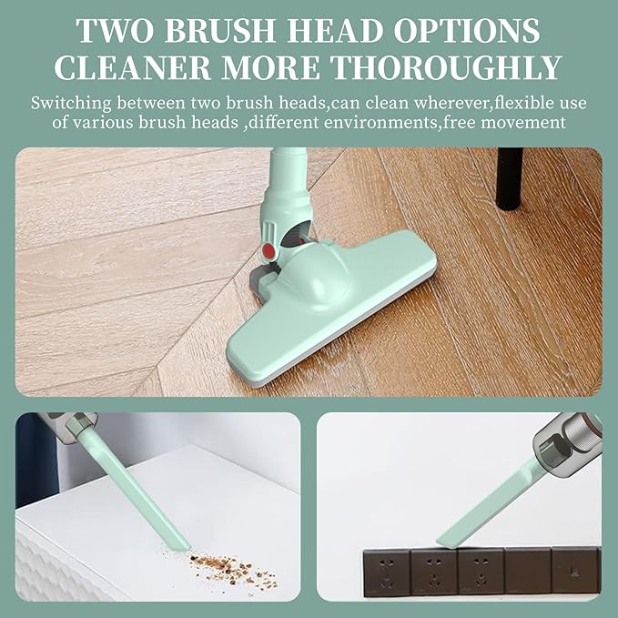 Cordless Vacuum Cleaner Handheld Stick Mini Lightweight 2-in-1 Vacuum for Pet Hair Hardwood Floor Cat Litter Home Cleaning