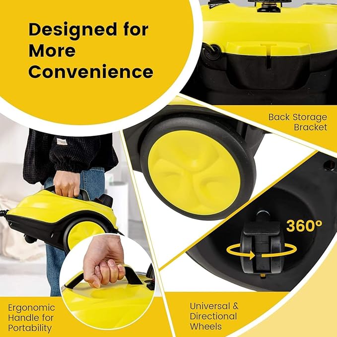 Steam Cleaner Multipurpose Powerful Steamer with 13 Accessories Portable Handheld Steam Mop with 1.8L Tank Household Cleaning Machine