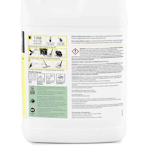 Sustainable Earth Neutral All‑Purpose Cleaner #64 1‑Gallon Bottles 4/Carton — Multi‑Surface pH‑Neutral Cleaning Concentrate for Commercial Floors &amp Hard Surfaces