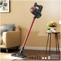 Lightweight Cordless Vacuum and Mop Combo 5 in 1 18Kpa 8000mah Battery Cordless Vacuum Cleaner for Carpet All in One Handheld Vacuums for Car Home Office Pet Hair CleaningRed