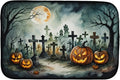 Caroline's Treasures DAC2216DDM Graveyard Spooky Halloween Dish Drying Mat Absorbent Dish Drying Mat Pad for Kitchen Counter Dish Drainer Mat for Countertop 14 x 21 Multicolor