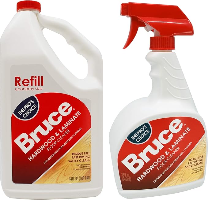 Bruce 64 oz+32oz NoWax Hardwood and Laminate Floor Cleaner Value Pack Packaging May Vary