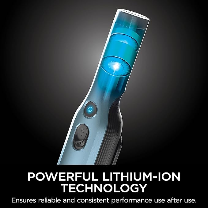 Shark WV201BLBRN WANDVAC Cordless Hand Vac Lightweight and Portable at 1.4 lbs. with Powerful Suction Charging Dock One-Touch Empty for Car &amp Home Cove Blue