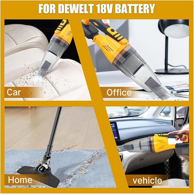 20V Max Cordless Stick Vacuum Cleaner 2-in-1 Lightweight Handheld and Upright Vacuum with Dual Mode Suction Compatible with 20V/18V Battery Platforms for Home Car Workshop Use