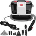 Portable Carpet Cleaner 14Kpa 500W Powerful Steam Cleaner Fabric Deep Machine 21.33ft Range for Rugs Stairs Cars Room Home and Pet