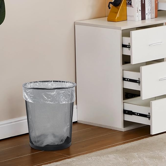 4 Gallon Small Clear Trash Bag 1500 Counts Bathroom Trash Can Liners 15 Rolls