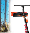 Telescopic Brush Cleaning 3-12M Window Cleaning PoleWindow Cleaner Kit Water/Hose Fed Pole Cleaning Photovoltaic and Solar Panels7M Rod（with Scraper）7.2M/24Ft