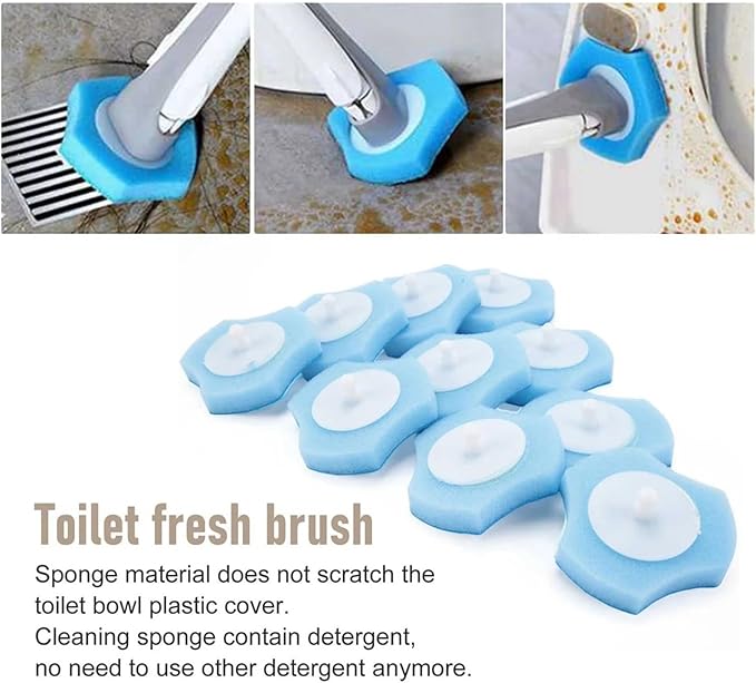 Disposable Toilet Cleaning System Disposable Toilet Flushable Refill Fresh Brush Flushable Refills - 60 Refills