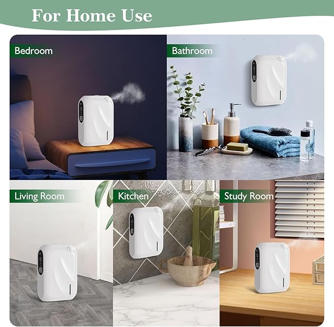 Scent Air Machine for Home 1000 Sq. Ft Coverage Waterless Essential Oil Diffuser with Cold Air Diffusion Tech Fragrance Diffuser Aroma Diffuser with Smart APP Control for Home Office Spa Office