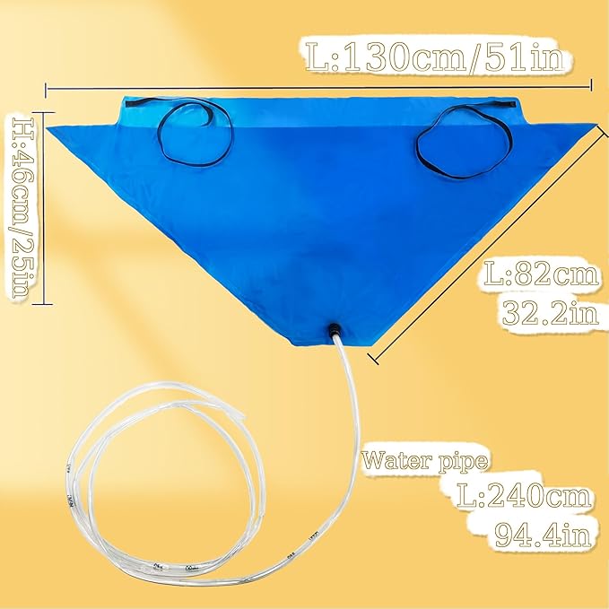 Mini Split Cleaning Bag for Home Air Conditioning Units Air Conditioner Cleaning Kit Mini Split Cleaning Kit for DIY Daily Cleaning of Wall-Mounted Air Conditioners (Blue Without Kettle)