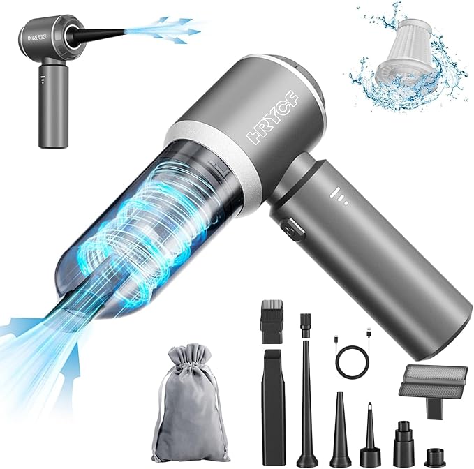 Professional Car Vacuum Cleaner 20000Pa Powerful Handheld Vacuum for Car Interior Cleaning Portable Cordless Mini Vacuum with Brushless Motor &amp Crevice Tool for Car