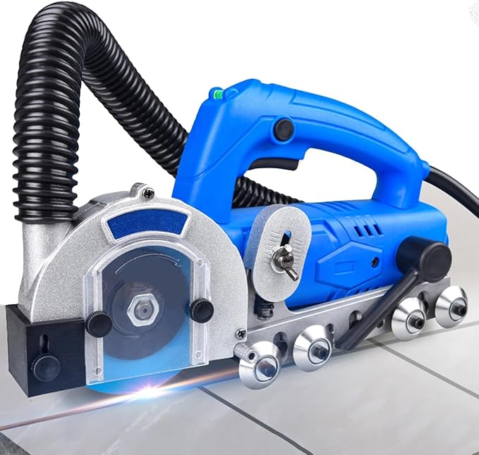 Tile Joint Cleaner - 1200w Electric Tile Seam Cleaning Machine with 9000 RPM Built-in Dust Collection for Efficient Tile Gap Cleaning for Caulking Agent A