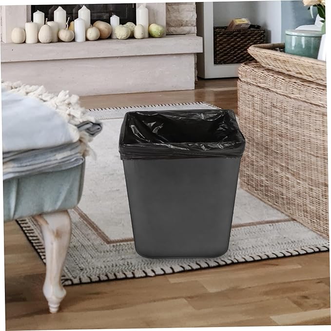 25pcs Thickened Garbage Bags Hdpe Tear Resistant Trash Bags for Kitchen Bathroom Home Use Large Capacity Waste Liners