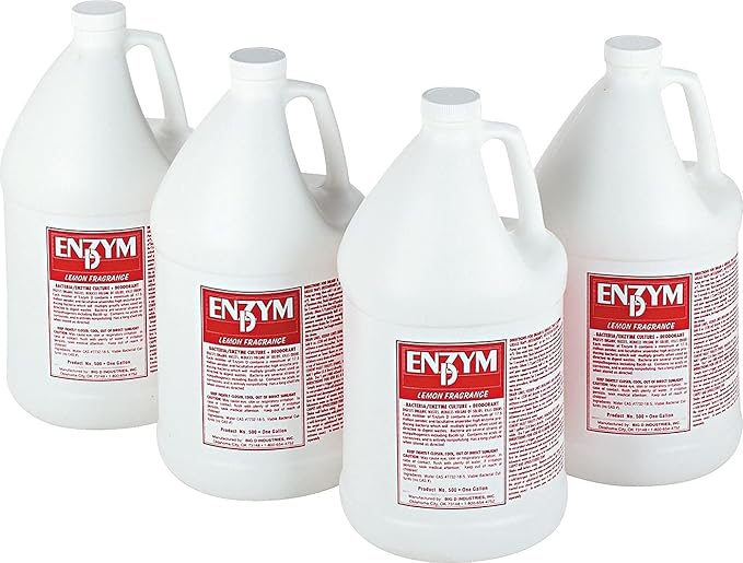 Big D 1500 Enzym D Digester Liquid Deodorant Lemon 1gal 4/Carton