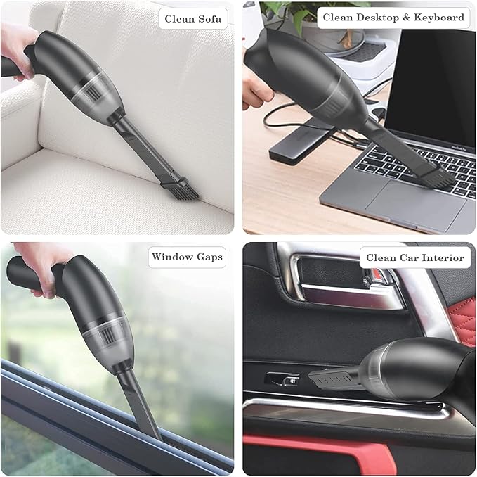 Mini Vacuum Cleaner-RechargeableCordlessDesk Vacuum Cleaner for DustHairCrumbsCarSewing Machine (H043)