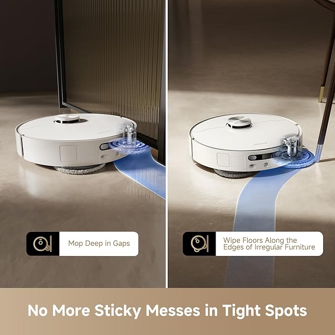 DREAME L40s Ultra AE Robot Vacuum and Mop Combo 19000Pa Suction Self Emptying Dust Box Flexible Mop &amp 167℉ Self Cleaning Washboard Diverse Brush Selection All-in-One Station Auto Refill
