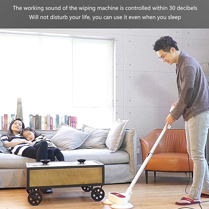 Floor Mop 1200W Power Hand-Held Vertical Floor Steam Cleaner for Floors Carpets Laminates Convenient Detachable Hand-Held Steam Cleaner White (White)