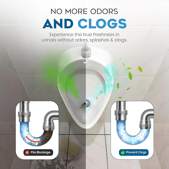 The ULTIMATE Urinal Cakes for Men Bathroom Up to 3000 Flushes12 Pack Urinal Screen Deodorizers Ocean Breeze Splash-Free Design Fits All Urinals Urinal Deodorizer Gloves &amp Tongs included
