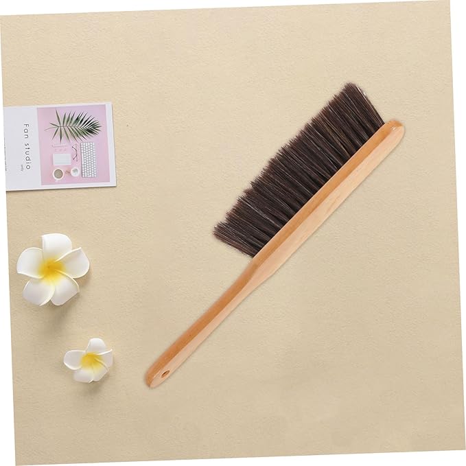 PRETYZOOM 10pcs Wooden Brush for Couch Carpet Ergonomic Bed Sweeping Tool with Soft Bristles for Deep Removal for Home Office