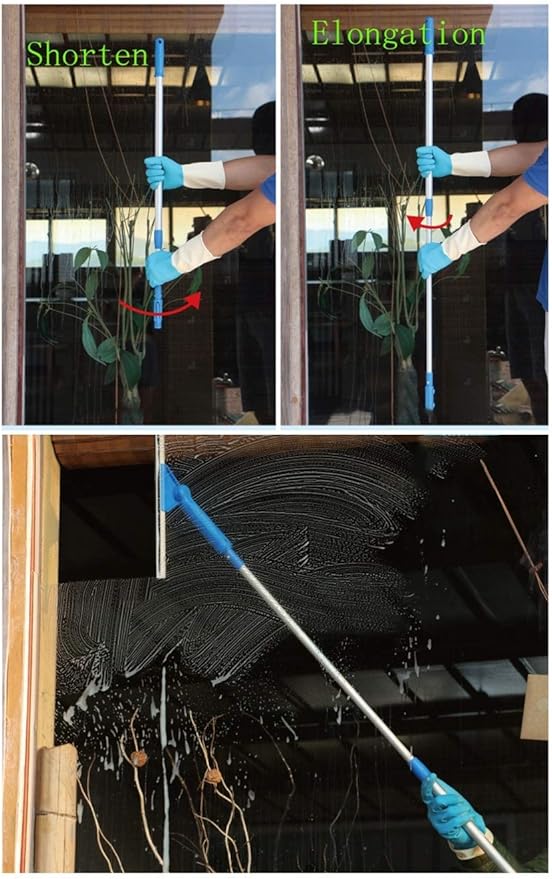 Shower Squeegees Rubber Glass Wiper Blades Angle adjustable Window Cleaner for Mirror/Shower/Car (Color : Brush head 55cm)