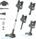 Cordless Stick Vacuum Cleaner 45KPA Powerful Suction 50Mins Runtime Lightweight 6-in-1 Vacuum with LED Touch Screen Anti-Tangle for Pet Hair Hard Floor Carpet Home Car
