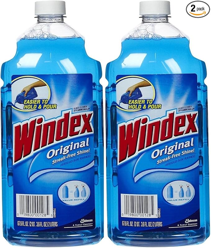 Windex Glass Cleaner - Original - 67.6 oz - 2 pk