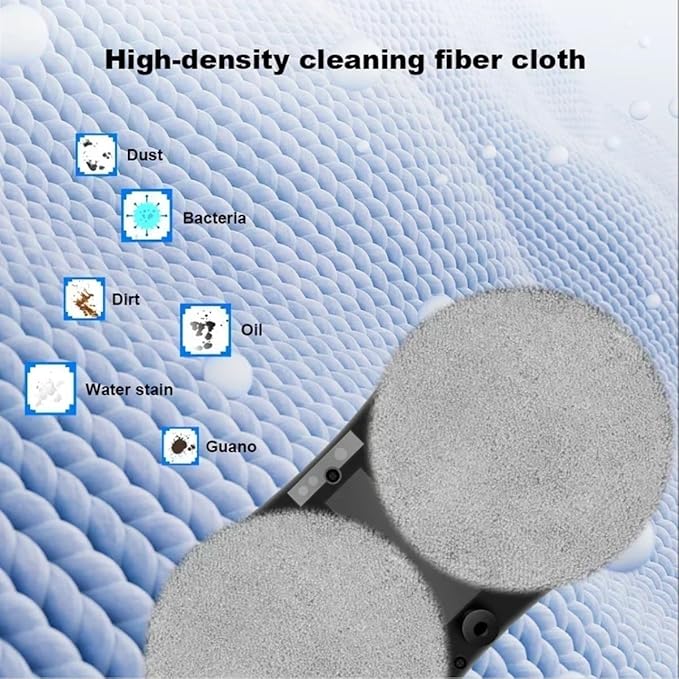 Smart Glass Cleaning Robot 5600Pa Strong Suction Window Cleaning Robot Power Outage Protection Edge Detection Suitable for Outdoor and Indoor high-Rise Windows White